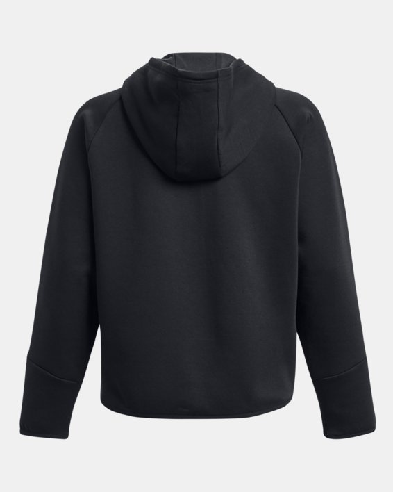 Women's UA Unstoppable Fleece Full-Zip, Black, pdpMainDesktop image number 5